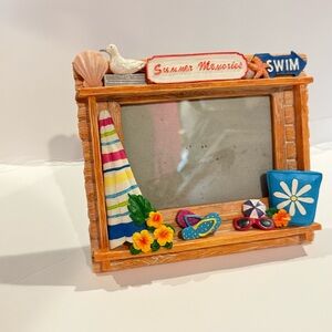 Summer Memories Beach-Themed Photo Frame